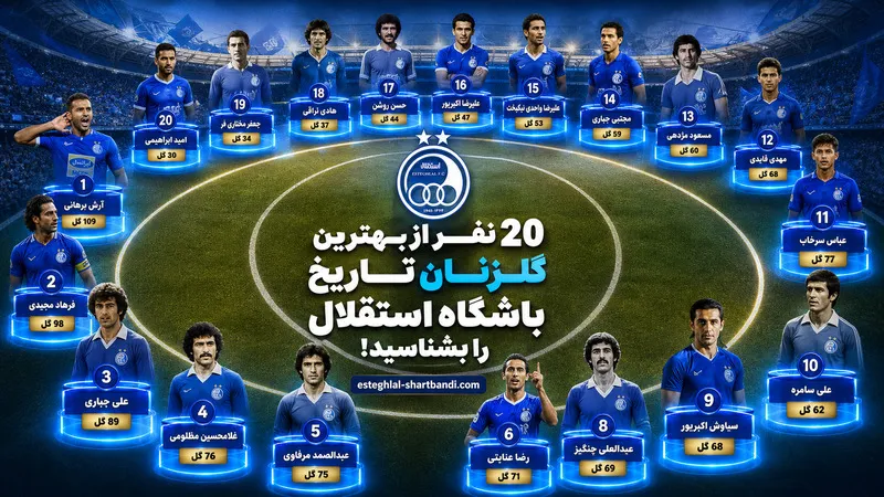 20 نفر از بهترین گلزنان تاریخ باشگاه استقلال را بشناسید!