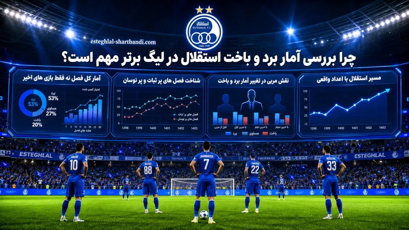 چرا بررسی آمار برد و باخت استقلال در لیگ برتر مهم است؟