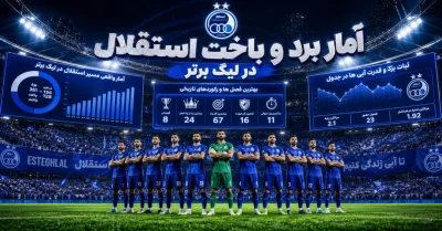 آمار برد و باخت استقلال در لیگ برتر | جدول کامل تمام فصل ها